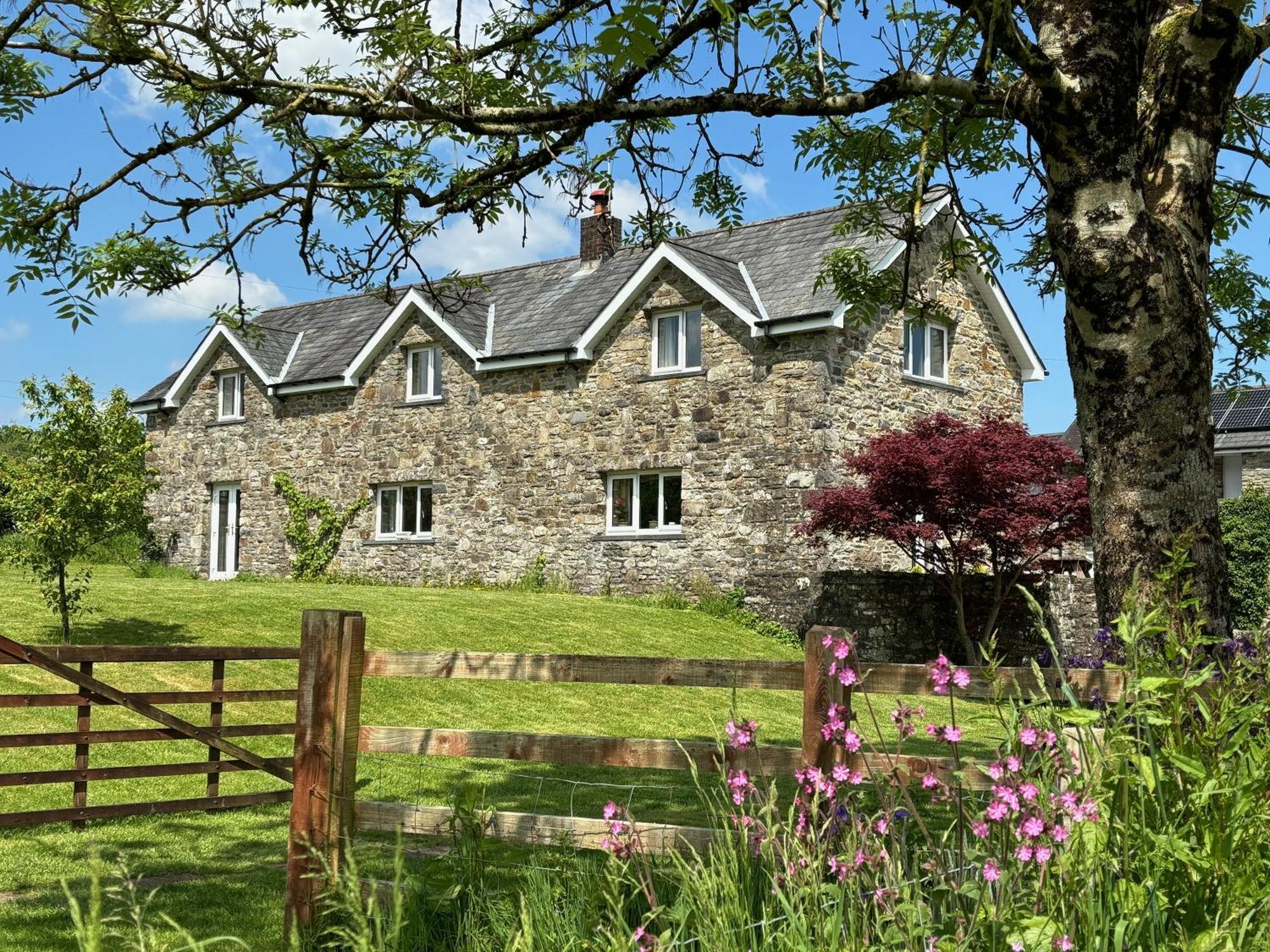 Maesyfelin Isaf B&B Llanybyther Esterno foto